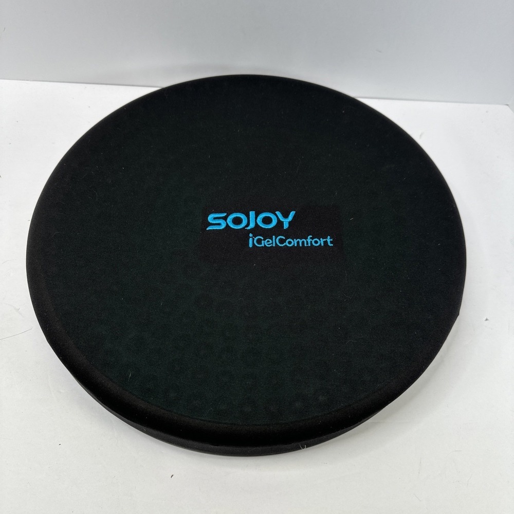 Sojoy Gel Swivel Seat Cushion with Supportive Memory Foam Rotating Seat Cushion